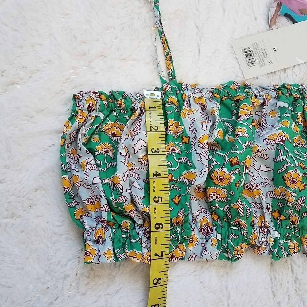 RHODE x Target 2-Piece Set Outfit Whimsical Floral Crop Top & Midi Skirt - Picture 4 of 10